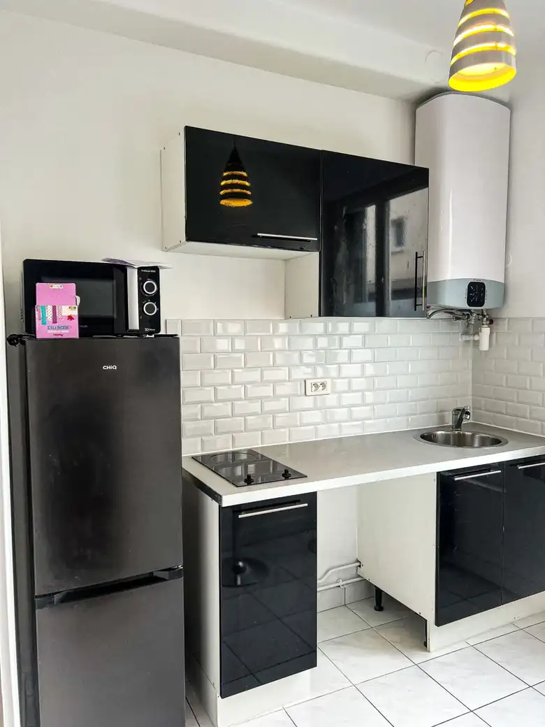 La kitchenette — Appartement T1 de 21m² à Alfortville